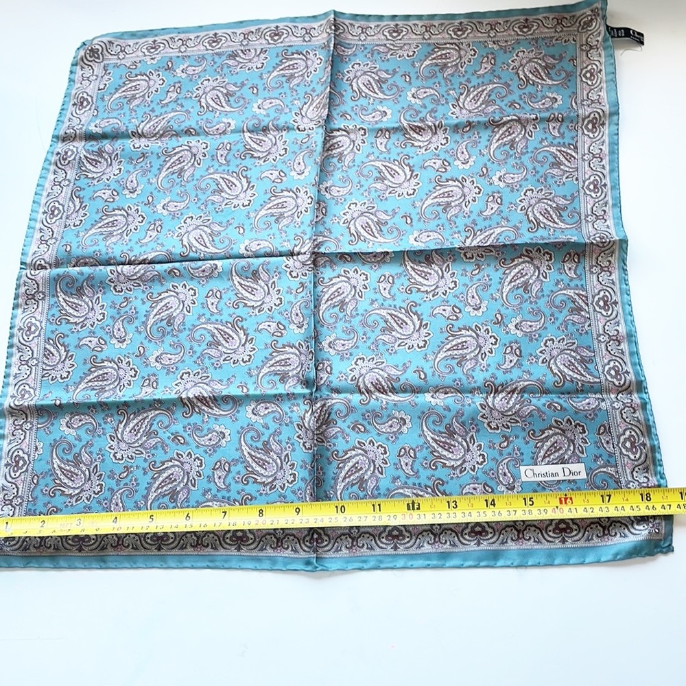 Christian Dior Silk Handkerchief Made In Italy - Picture 5 of 14